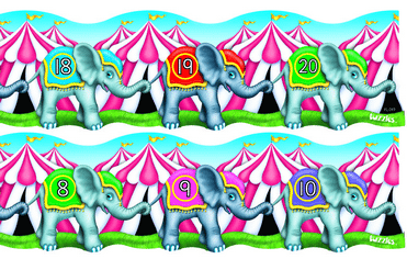 Counting Elephants 1 to 20