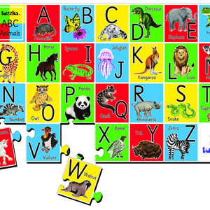 Alphabet animals table puzzle