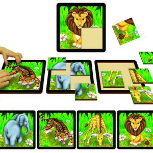 Jungle Set of 4 - Grid Puzzles