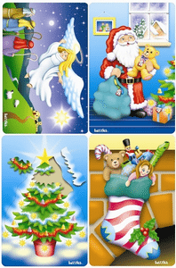 Christmas Icons Set of 4