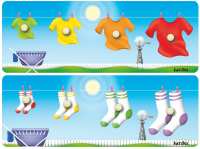 Hanging out the T-shirts & Socks - Set of 2
